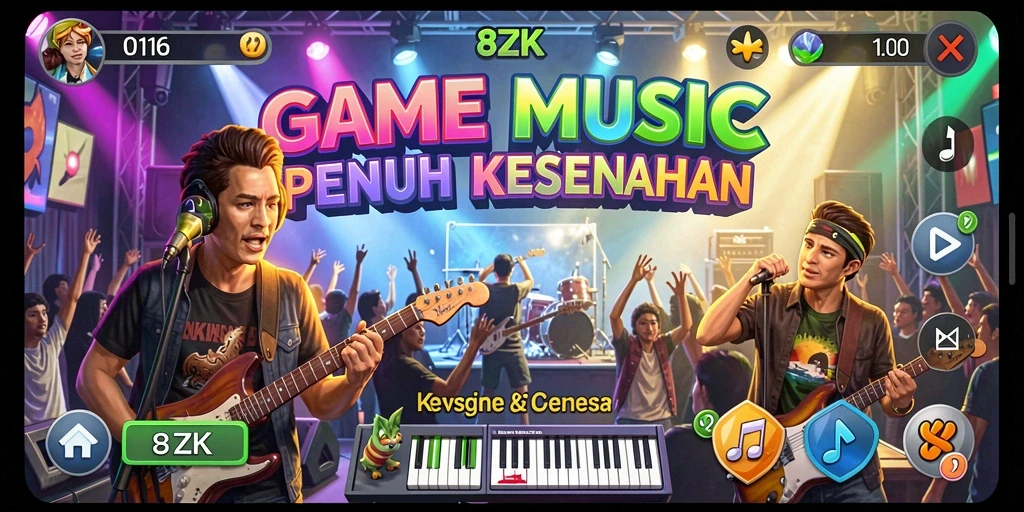 Tampilan screenshot menunjukkan gameplay interaktif 8ZK yang menyenangkan.