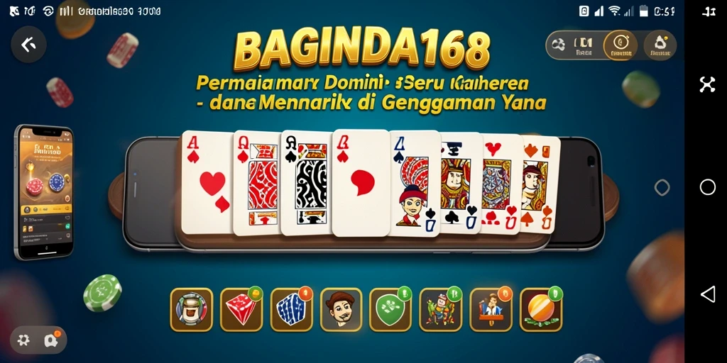 Screenshot gameplay BAGINDA168 yang menampilkan serunya permainan Domino.