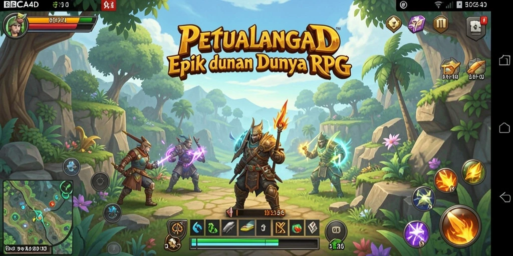 Tampilan gameplay RPG yang mendebarkan di BBCA4D.