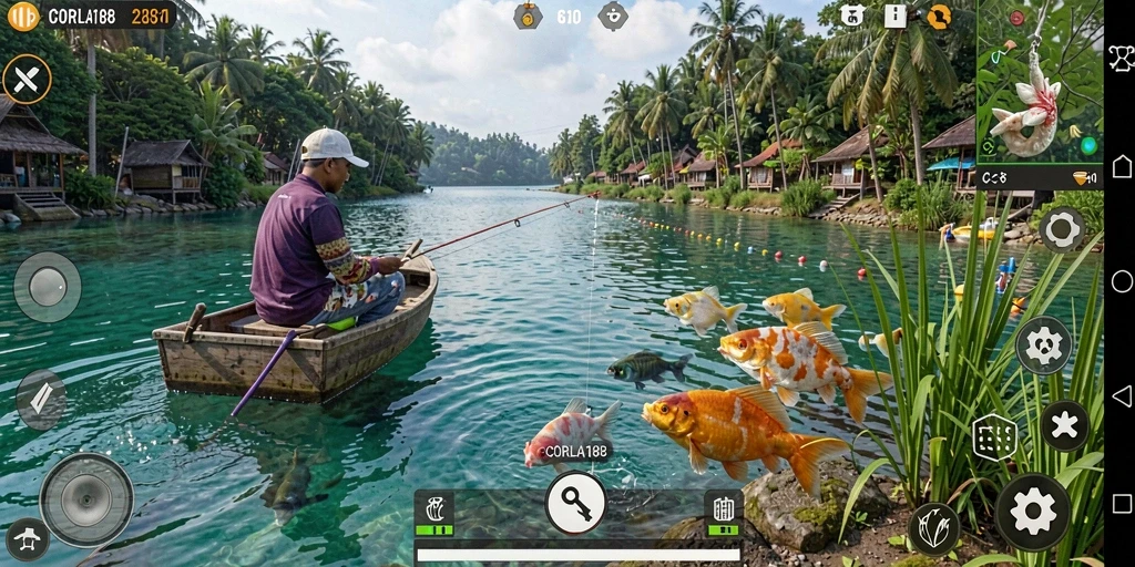 Tangkapan ikan terbesar dalam gameplay CORLA188 yang menakjubkan.