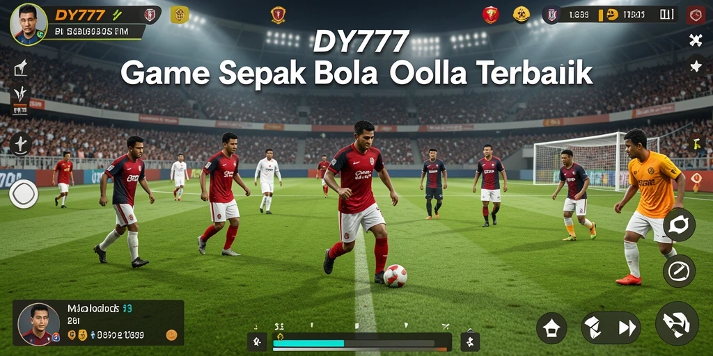 Gameplay DY777 yang mendebarkan dalam pertandingan sepak bola.