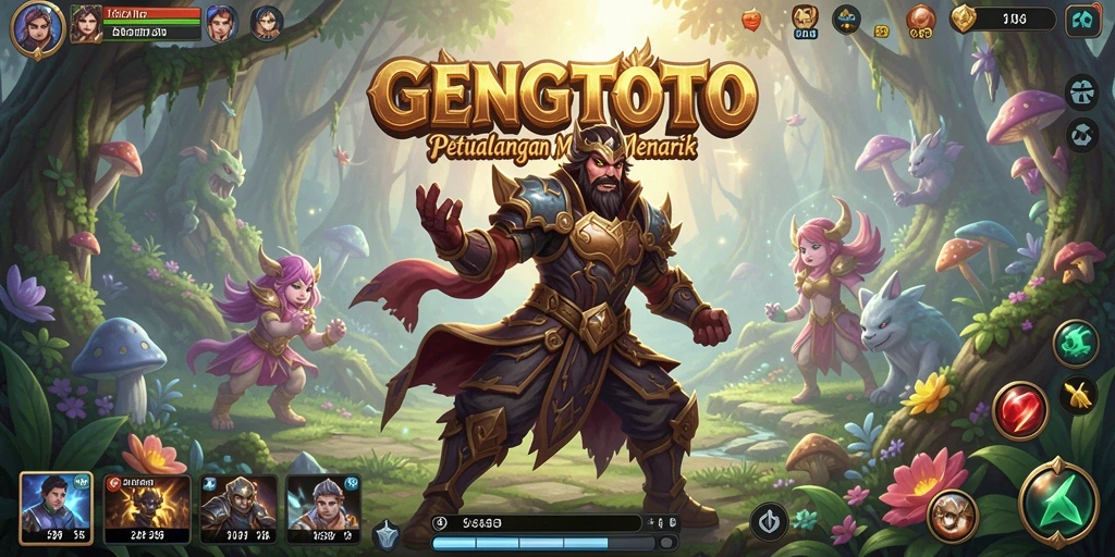 Tampilan screenshot memberikan gambaran dunia petualangan yang menakjubkan.