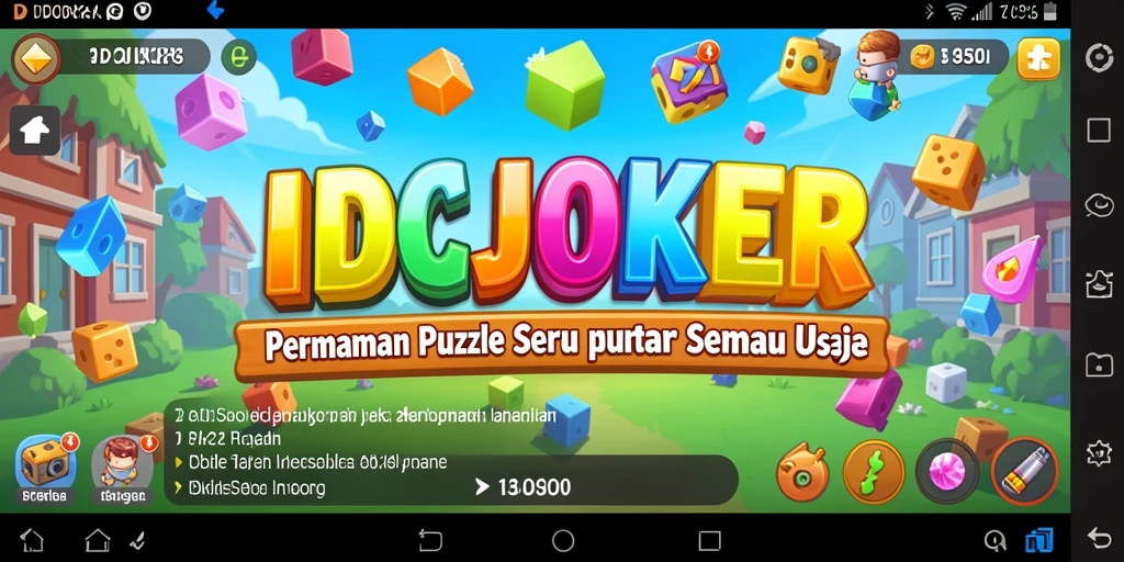 Screenshot gameplay IDCJOKER yang menampilkan tantangan Puzzle yang menarik.