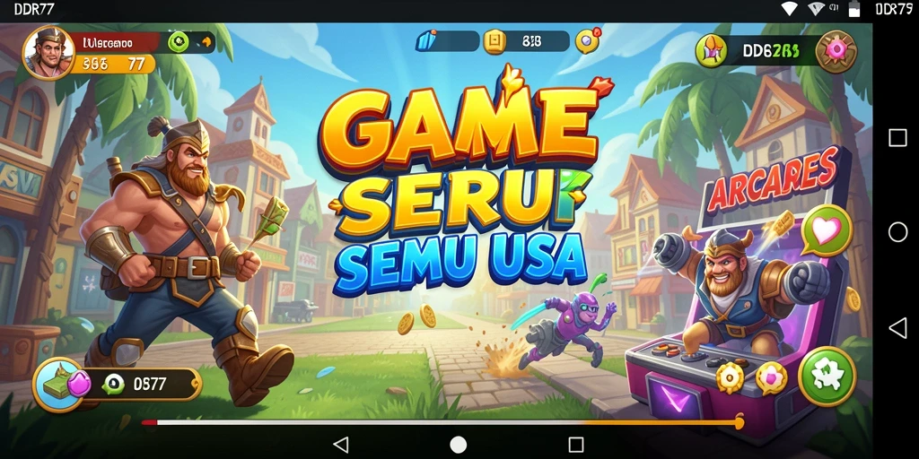 Screenshot gameplay menunjukkan aksi seru dalam IDR77.
