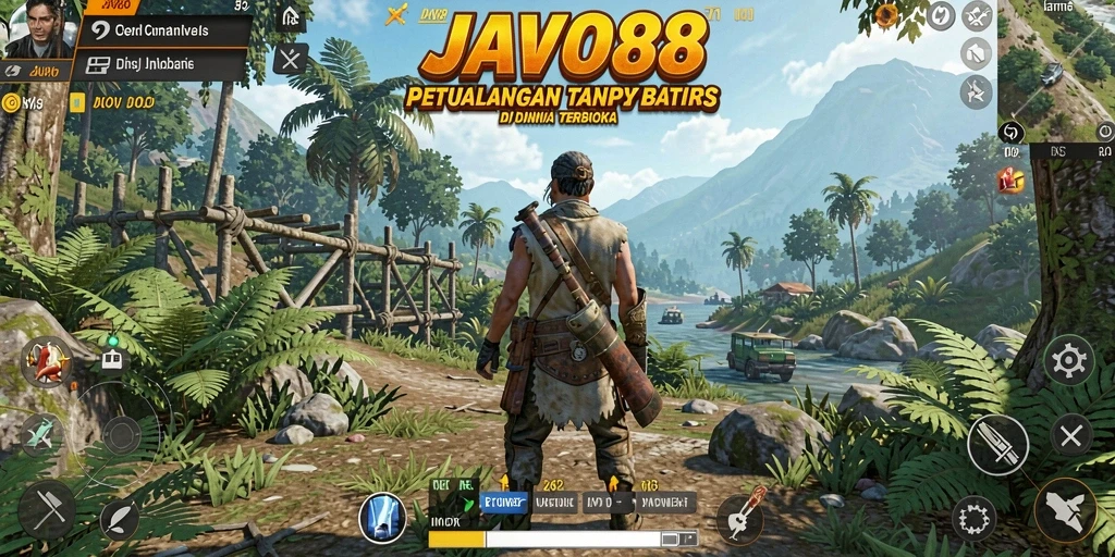 Tampilan gameplay <strong>JAVO88</strong> yang memukau di dunia terbuka.