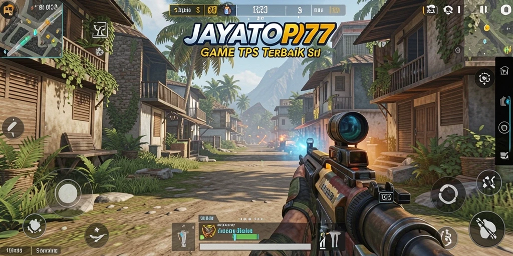 Tampilan gameplay JAYATOP77 dengan aksi seru di medan perang.
