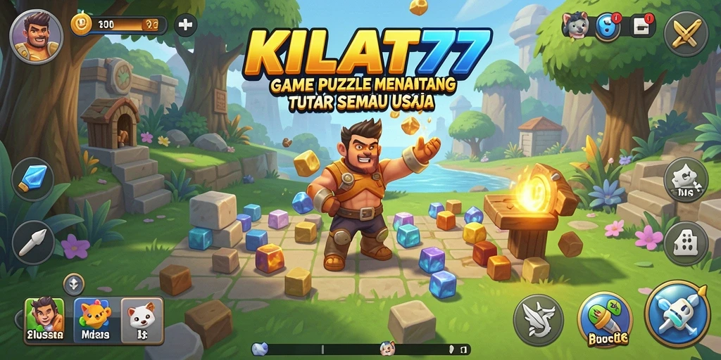 Screenshot KILAT77 menampilkan gameplay puzzle yang menarik dan menantang.