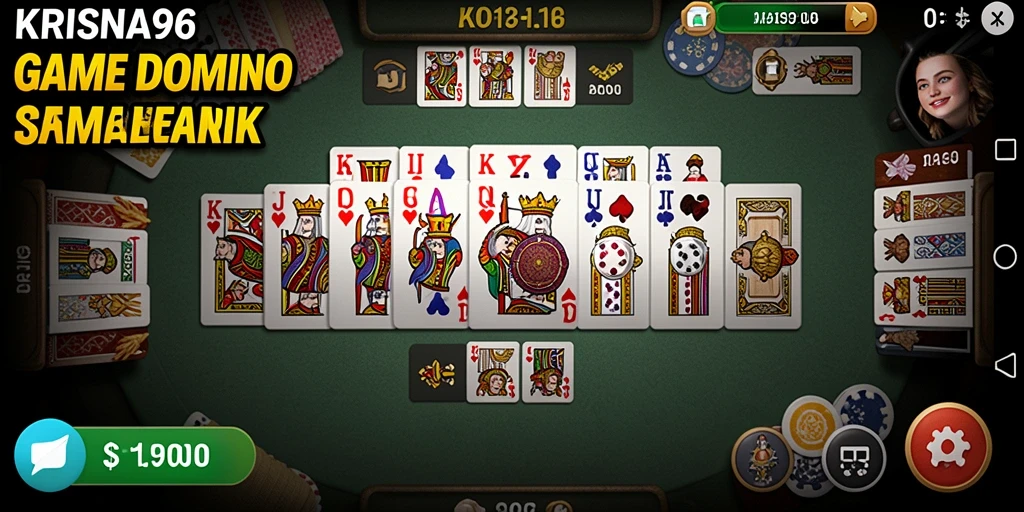 Screenshot gameplay KRISNA96 yang menunjukkan momen seru permainan Domino.