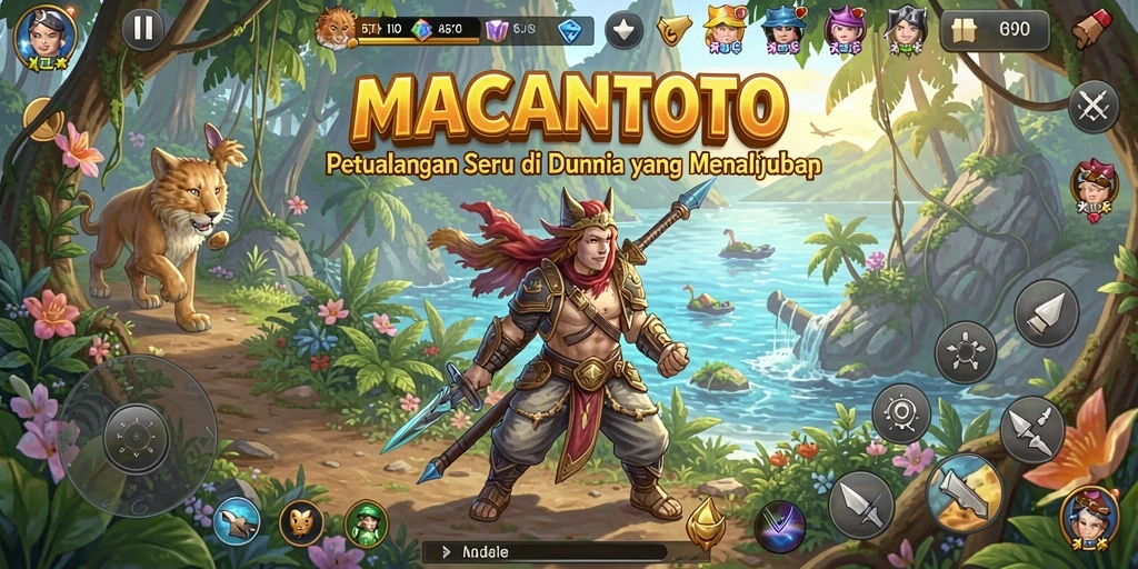 Tampilan gameplay seru dan interaktif di MACANTOTO.