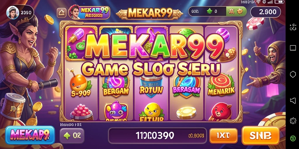 Tampilan gameplay menarik dari MEKAR99 dengan efek visual yang menawan.