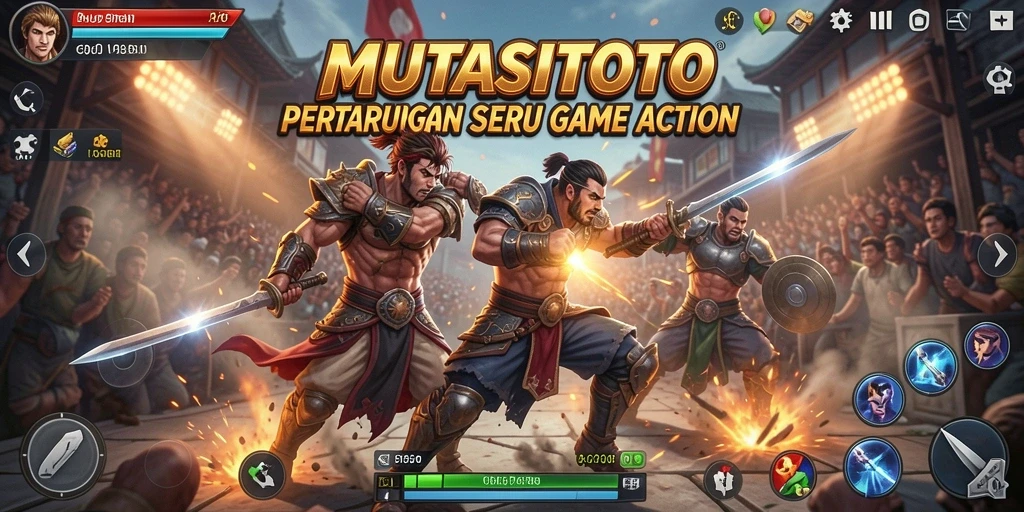 Tangkapan layar gameplay menunjukkan aksi mendebarkan dalam MUTASITOTO.