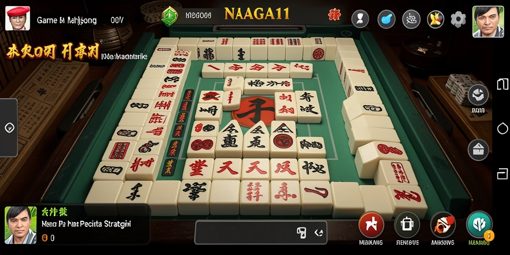 Gameplay Mahjong NAGA11 yang seru dan menantang.