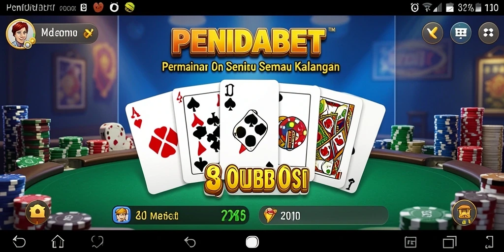 Tampilan gameplay PENIDABET yang menegangkan dan seru.