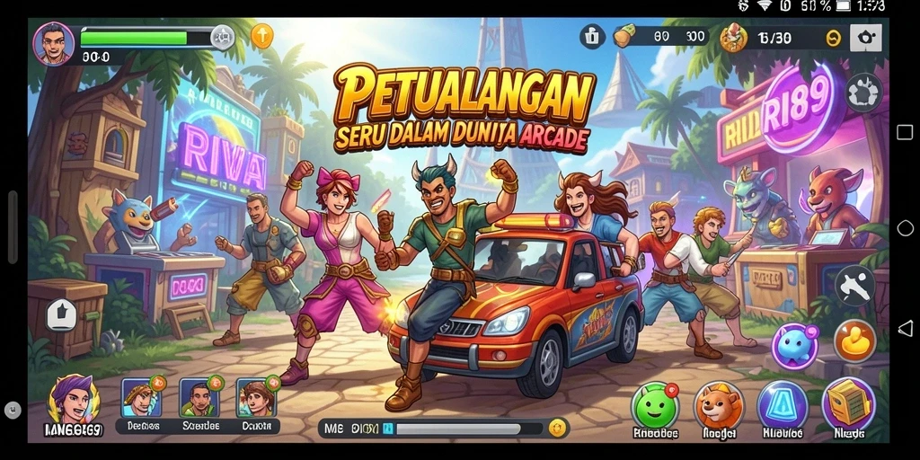 Screenshot gameplay RI889 menunjukkan aksi seru dalam dunia arcade.
