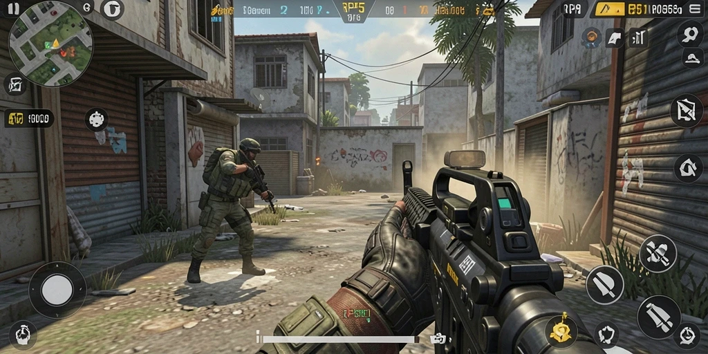 Tampilan seru dari gameplay RP55 yang menegangkan.